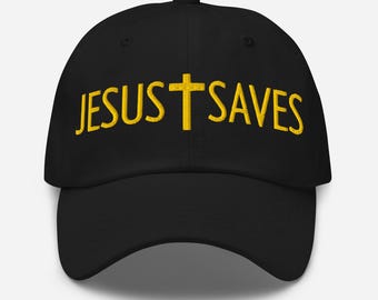 Jesus Saves Hat – Embroidered Christian Cap