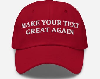Machen Sie Ihren Text wieder großartig, gestickter personalisierter Hut, kundenspezifischer MAGA-Hut, machen Sie Amerika wieder großartig kundenspezifischen Hut
