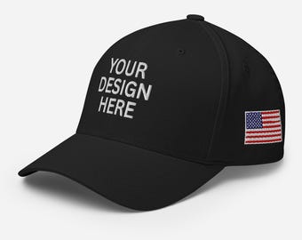 Custom Flexfit Hat – Embroidered Personalized Fitted Cap