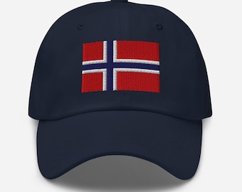 Norway Flag Hat – Embroidered Dad Cap