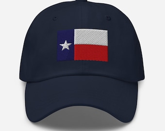 Texas Flag Hat – Embroidered Dad Cap