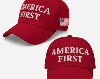 America First Hat – Embroidered Dad Cap
