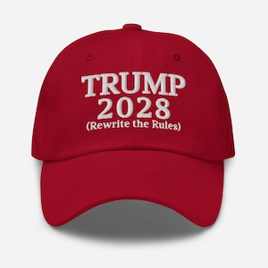 Rewrite the Rules - Trump 2028 Embroidered Hat