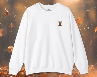 Felpa con orso ricamato