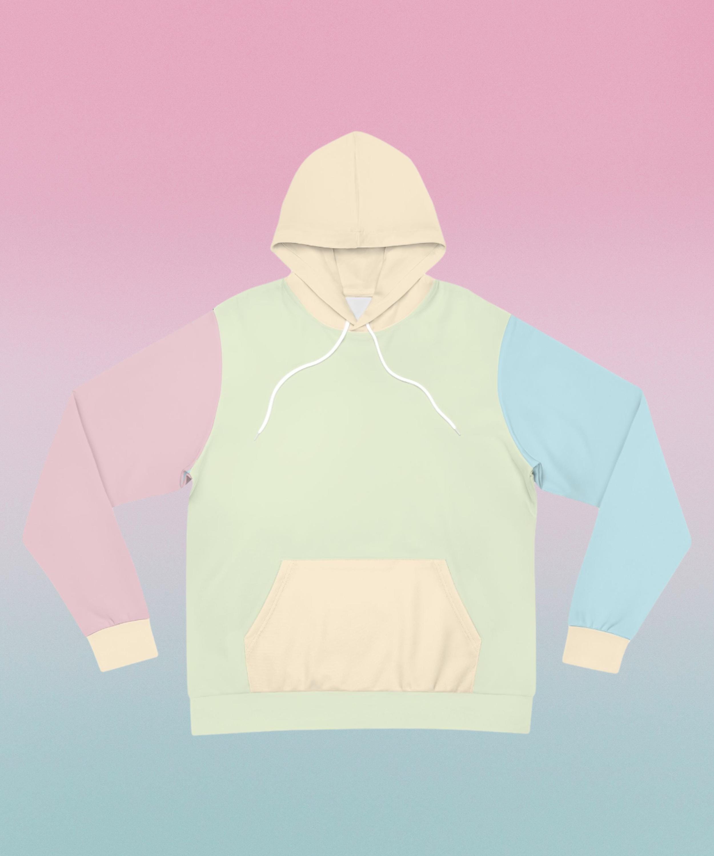 nike mini metallic swoosh pastel hoodie