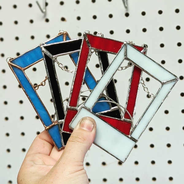 Marco de fotos colgante de vidrio de colores de 2x3 para Instax Mini/ Wallet Photo