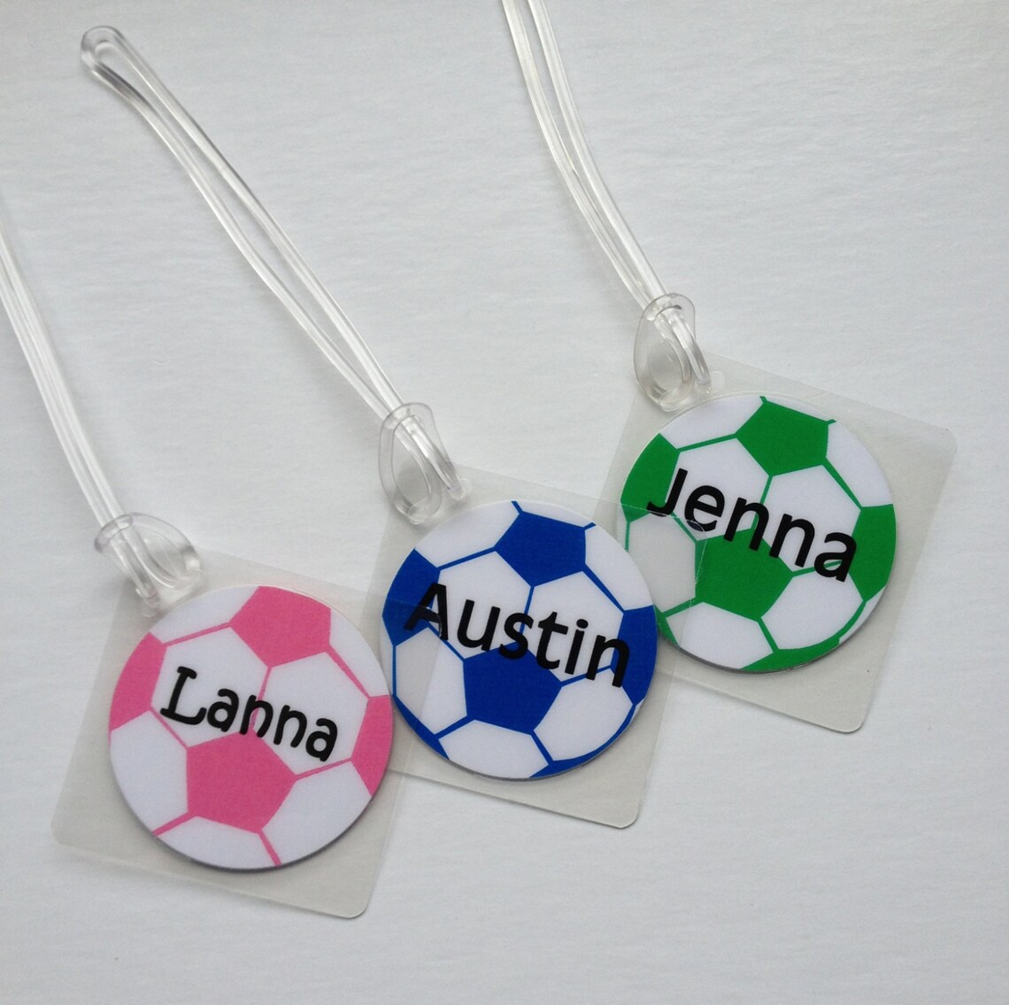 Soccer Bag Tag Soccer Party Favor Personalized Soccer Bag Etsy