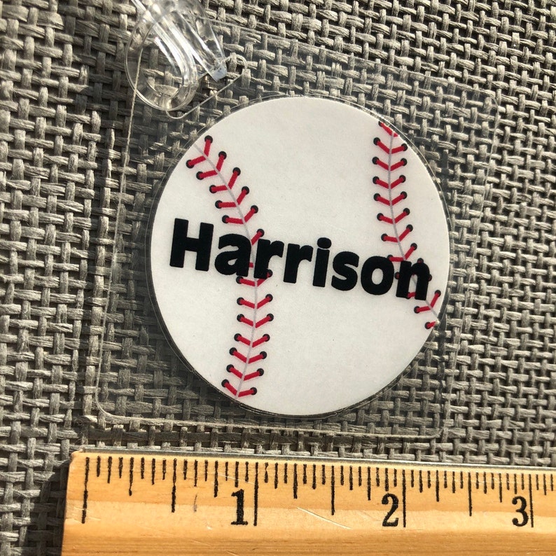 Baseball Bag Tags Bat Bag Tag Personalized Baseball Team Etsy