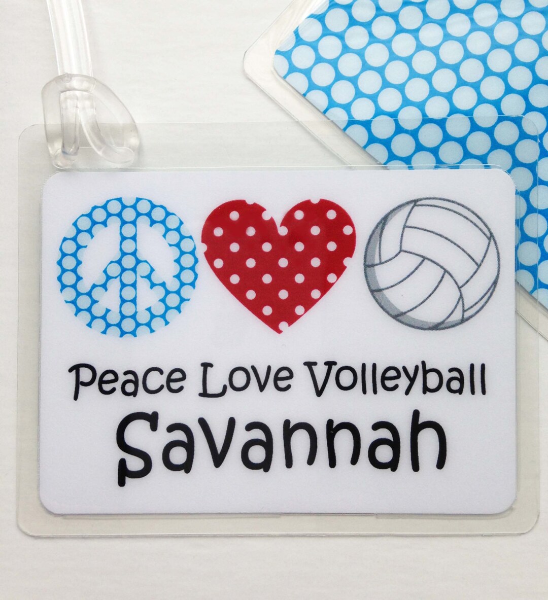 Volleyball Bag Tag, Volleyball Team Gift, Volleyball Party Favor