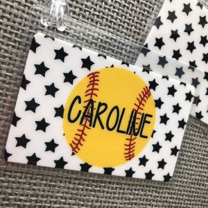 All Star Softball Bag Tag