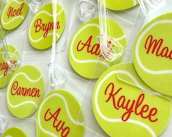 Tennis Team Bag Tag Gifts