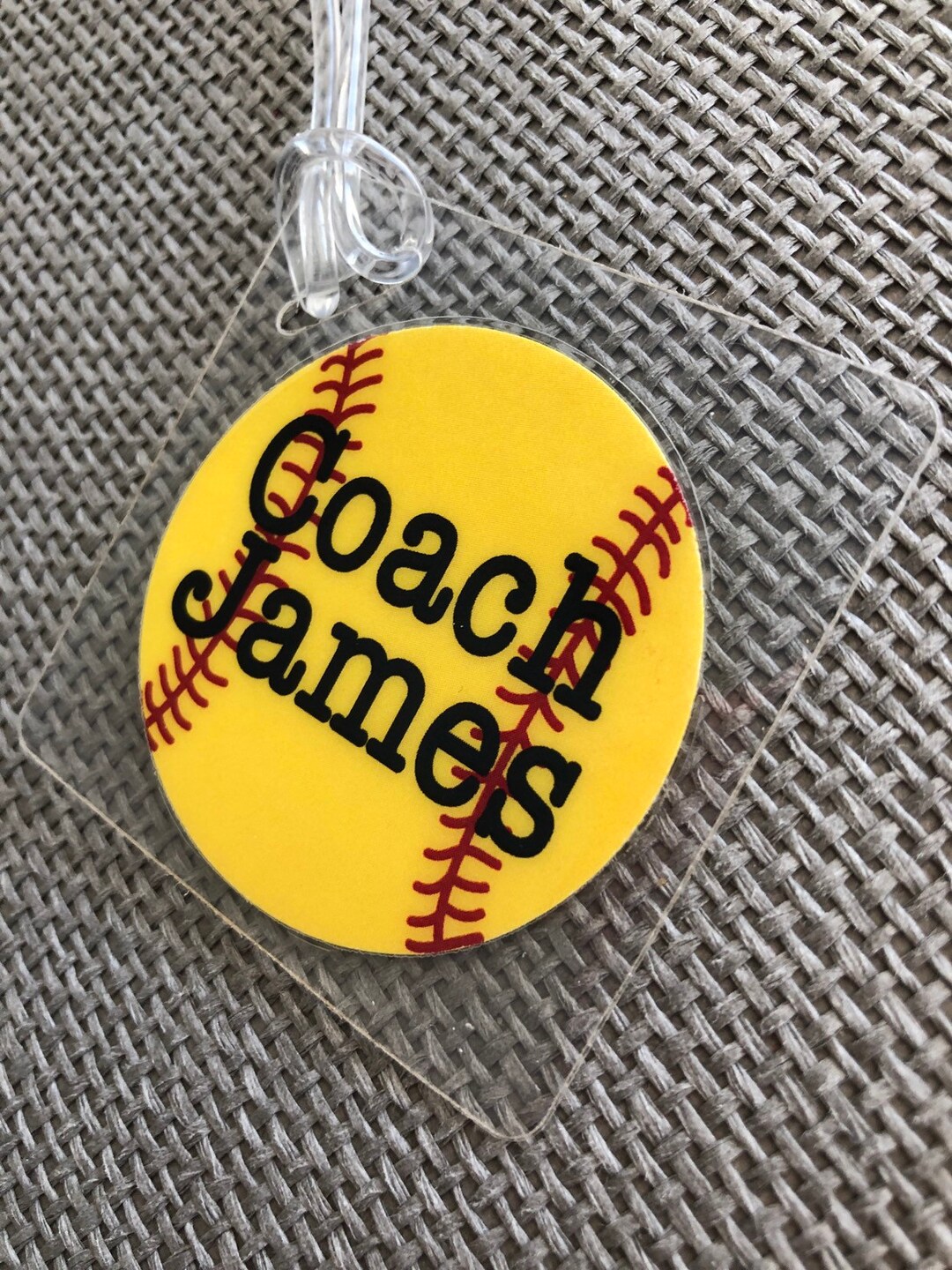 Softball Bag Tag, Softball Mom Gift, Softball Coach Gift, Softball Team