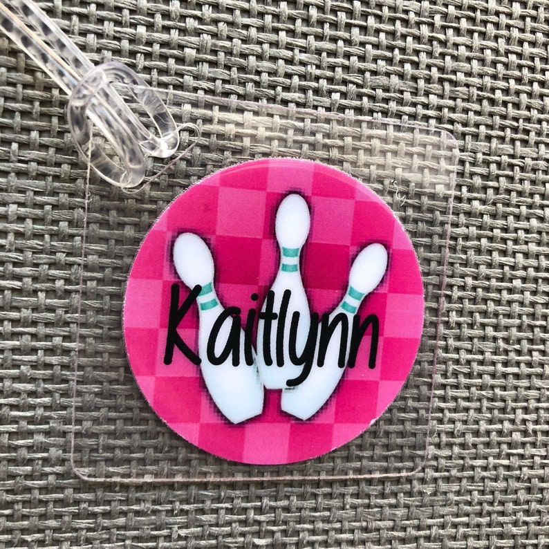 Bowling Bag Tag Bowling Gift Bowling Birthday Party Bowling Etsy