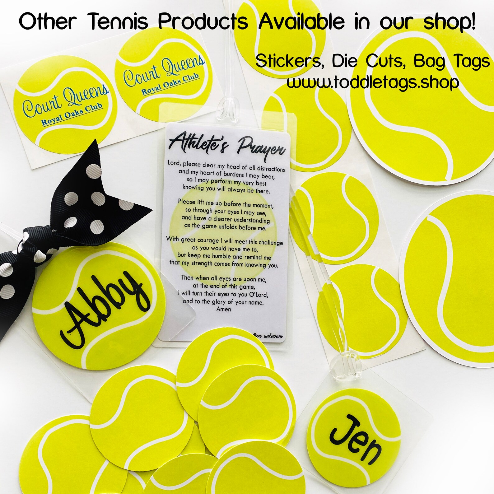 Tennis Racket Bag Tag Tennis Ball Bag Tag Tennis Gift Tennis Etsy