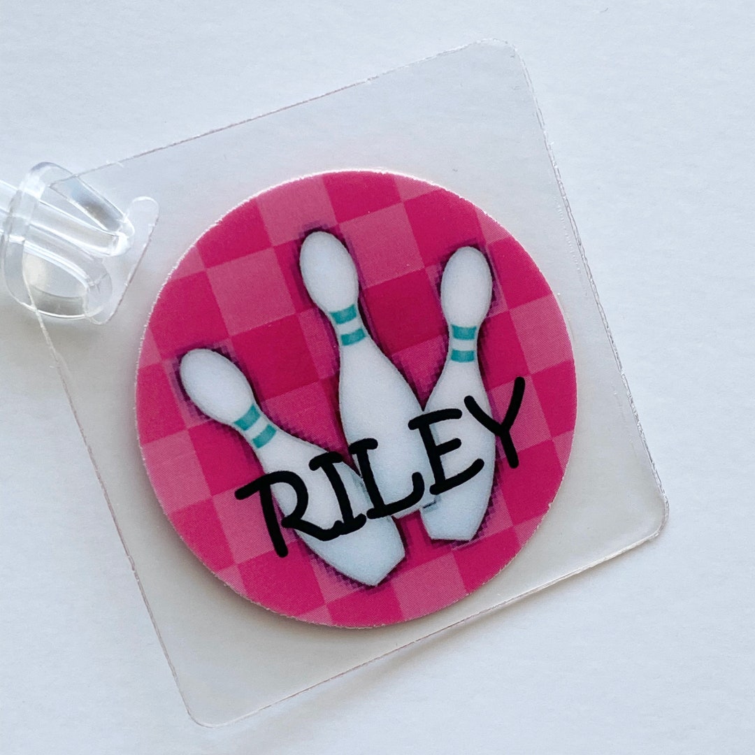 Bowling Bag Tag, Bowling Gift, Bowling Birthday Party, Bowling Party Favor, Personalized Bowling