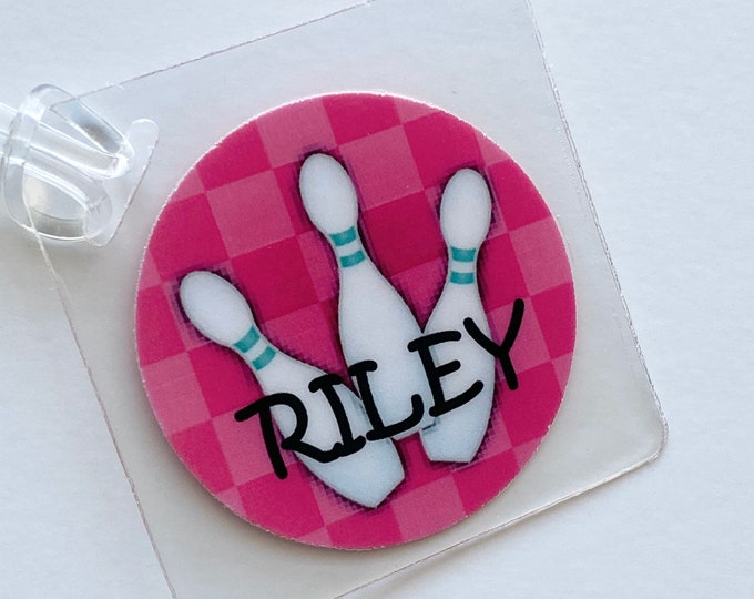 Bowling Bag Tag Bowling Gift Bowling Birthday Party Bowling Etsy