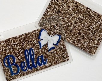 Personalized Cheer Bag Tag – Cheerleading Team Gift, Cheerleader Competition Goody Bag Favor
