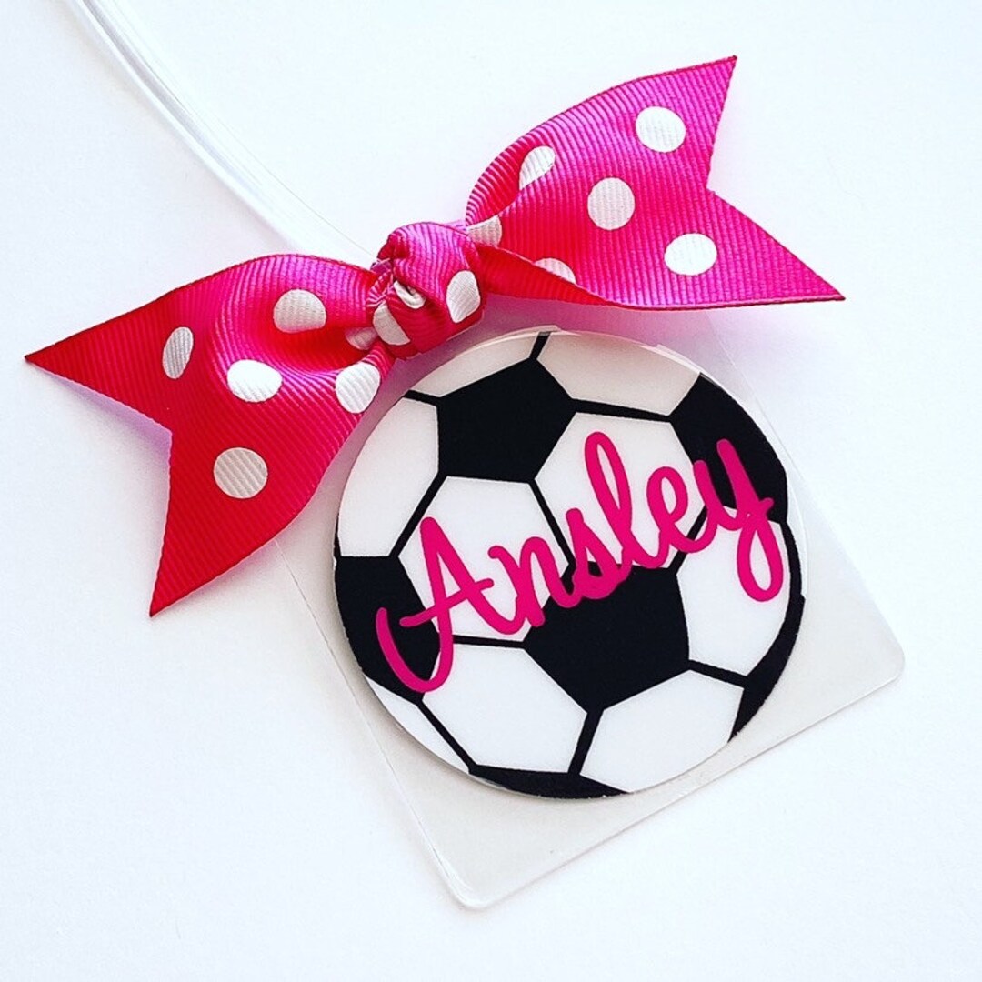 Soccer Bag Tag Soccer Gift Etsy
