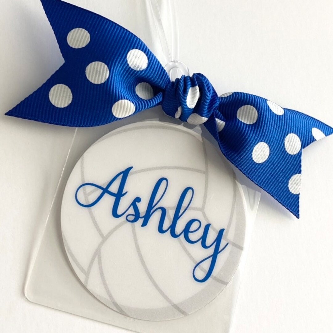 Personalized Volleyball Gifts, Volleyball Bag Tags, Volleyball Coaches