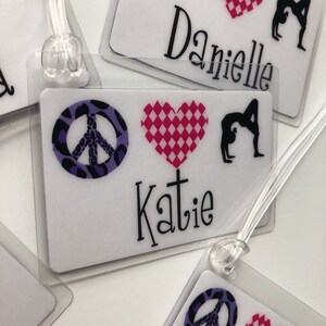 Gymnastics Bag Tag, Gymnastics Gift