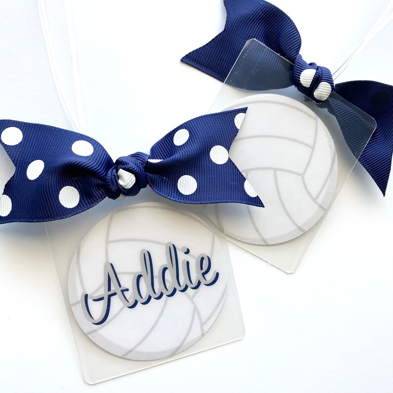 Volleyball Bag Tags Volleyball Coaches Gifts Volleyball Etsy