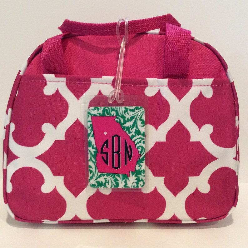Alabama Bag Tag Monogram Bag Tag Tote Bag Tag Personalized Etsy
