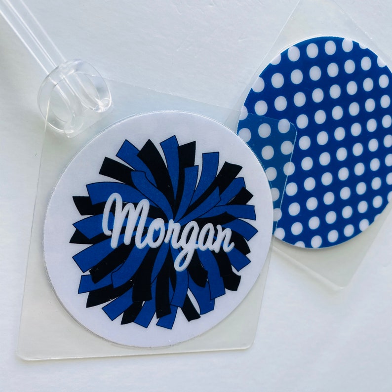 Cheer Team Gifts Cheerleading Bag Tags Pom Pom Tag Dance Etsy