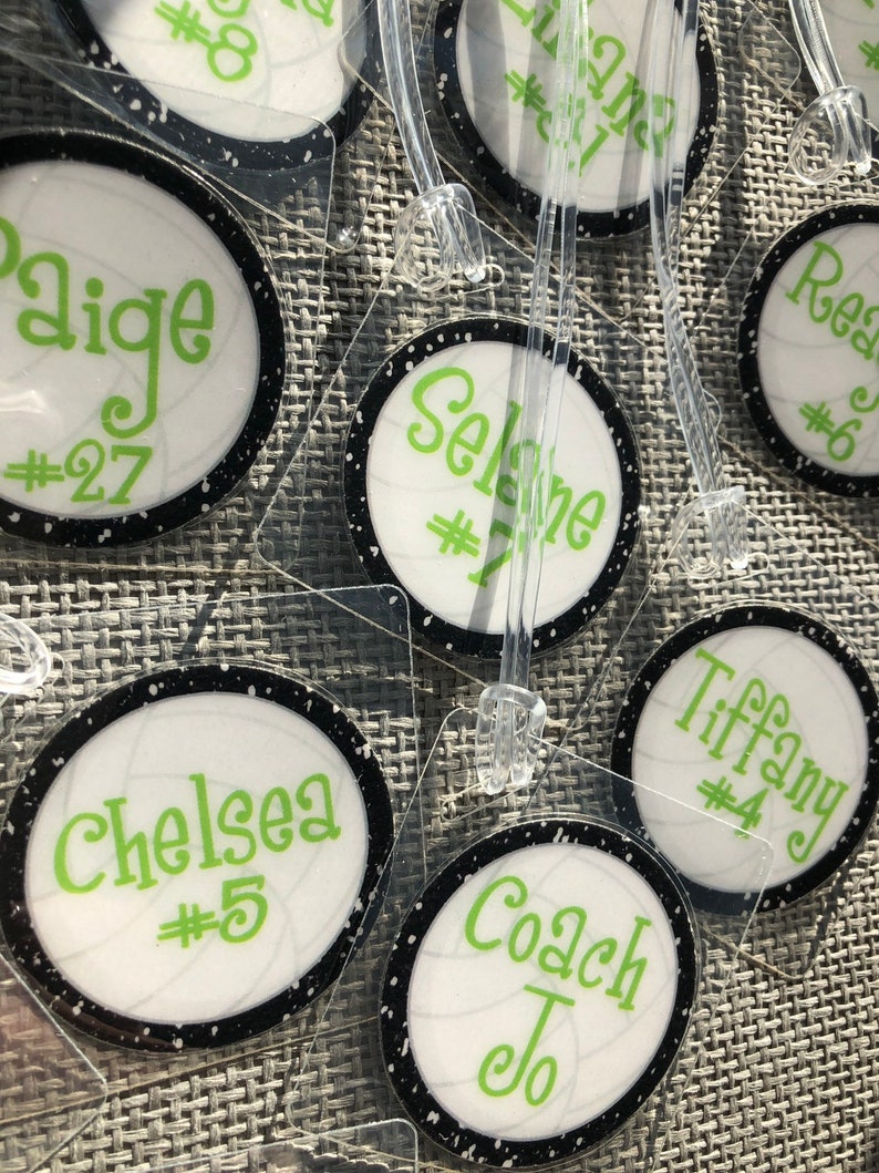 Volleyball Bag Tags BULK Order Listing Volleyball Gifts Etsy