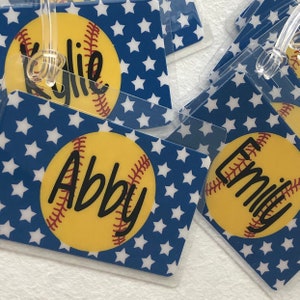 All Star Softball Bag Tag