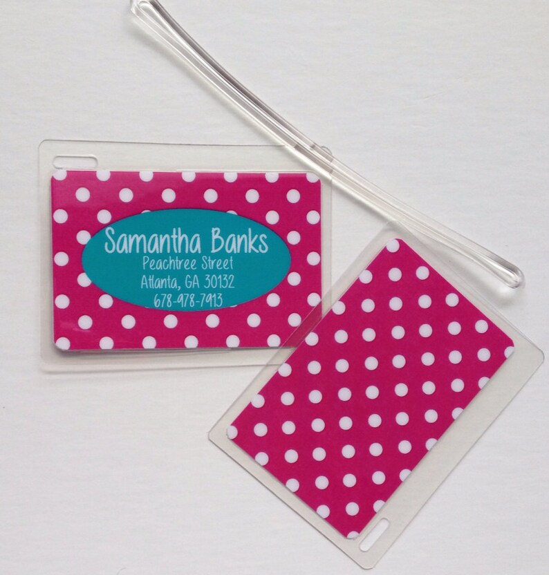 Luggage Tag Personalized Custom Luggage Tag Lunch Bag Tag Etsy