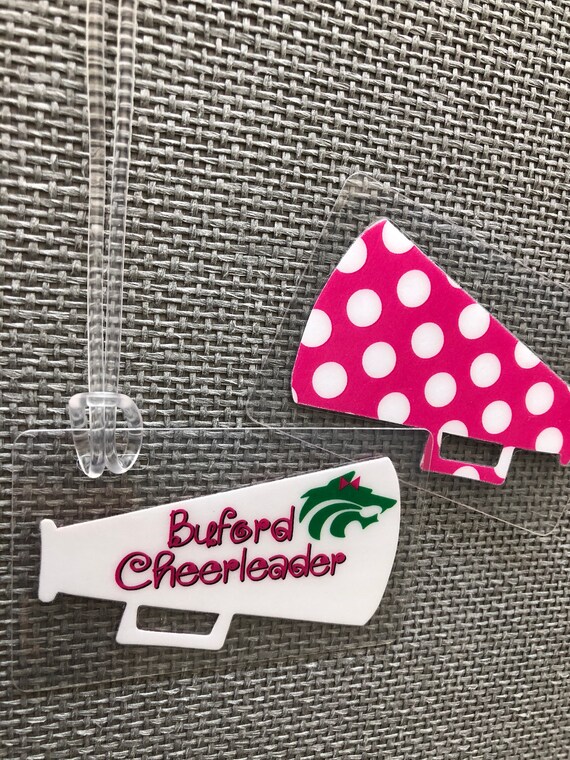 Buford Wolves Megaphone Bag Tag