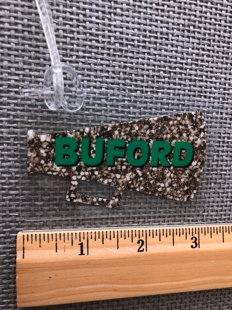 Buford Wolves Megaphone Bag Tag