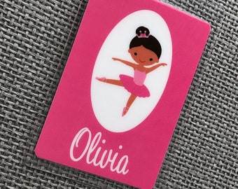 Ballet Bag Tag, Ballet Party Favor, Dance Bag Tag, Dance Recital Gift, Personalized Girls Dance Bag Tag, Dance Teacher Gift, Kids Bag Tag
