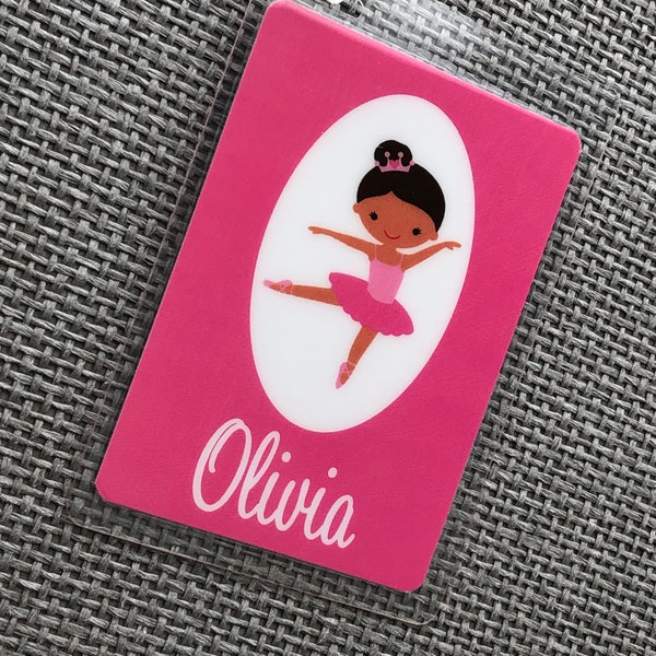 Ballet Bag Tag, Ballet Party Favor, Dance Bag Tag, Dance Recital Gift, Personalized Girls Dance Bag Tag, Dance Teacher Gift, Kids Bag Tag