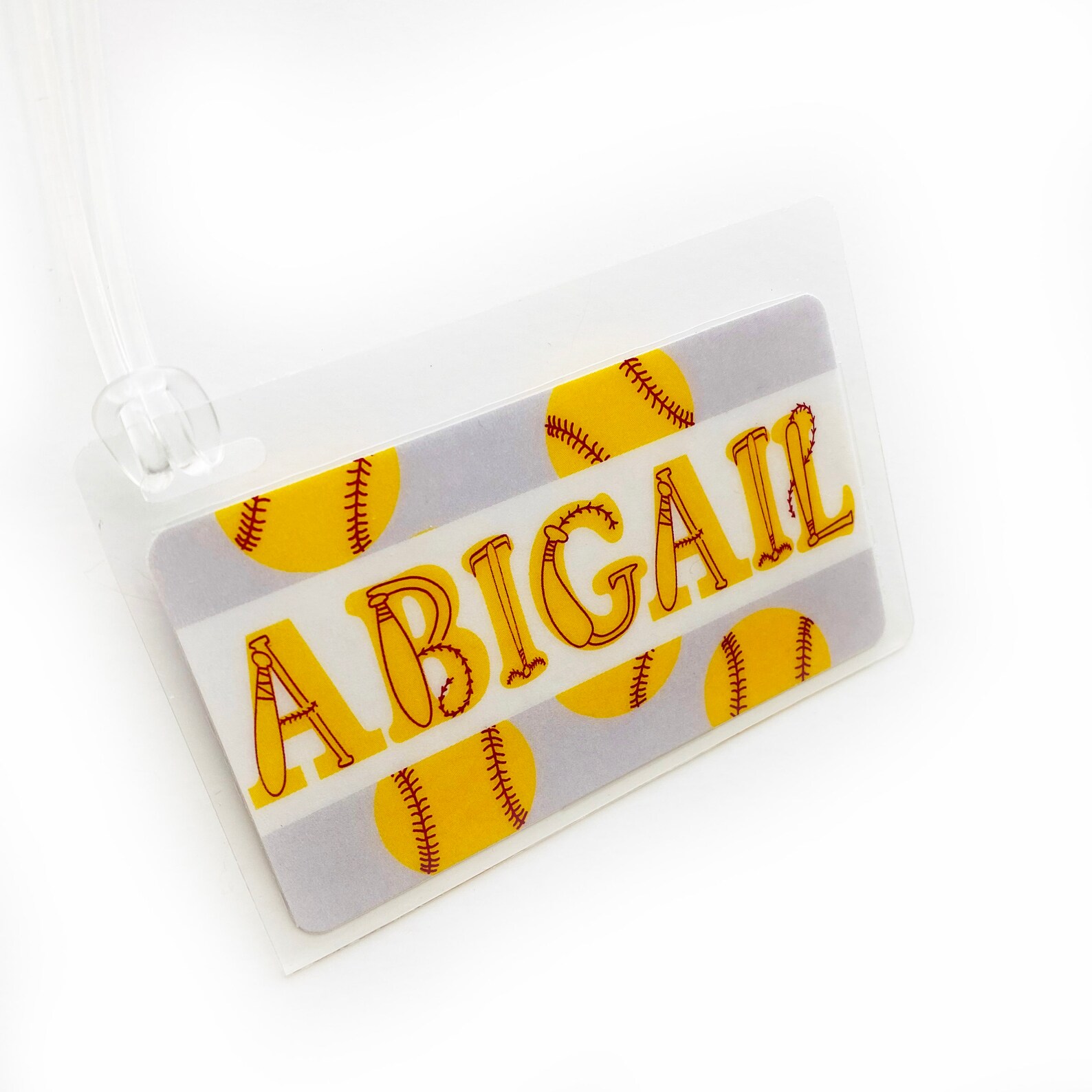 Softball Tag, Softball Bag Tag, Softball Gift Etsy UK