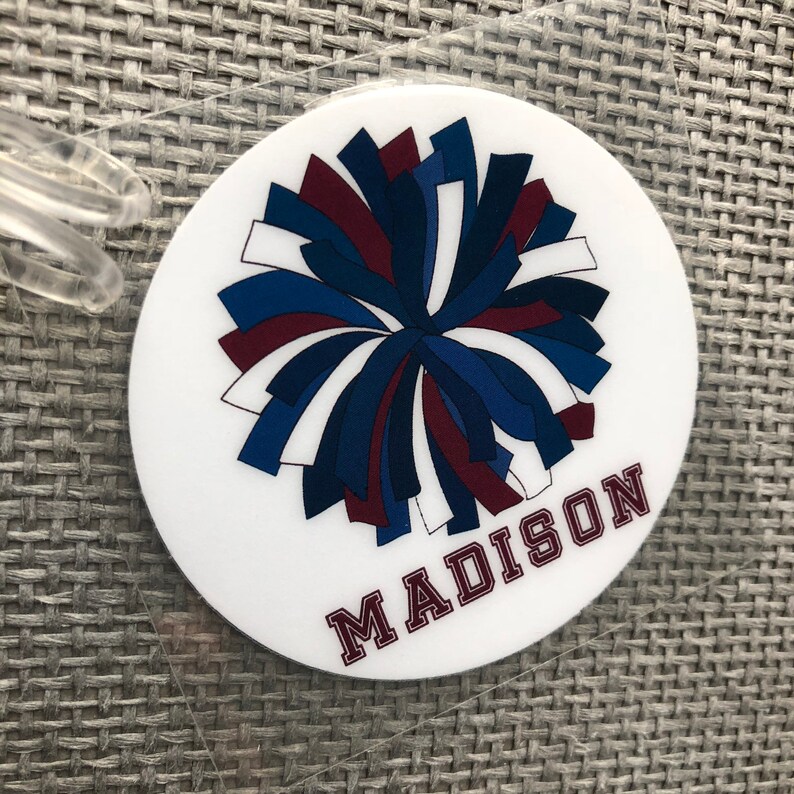 Cheer Team Gifts Cheerleading Bag Tags Pom Pom Tag Dance Etsy