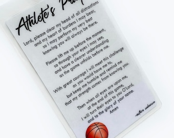 Basketball Gifts, Basketball Bag Tags, Prayer Bag Tag, Athlete's Prayer