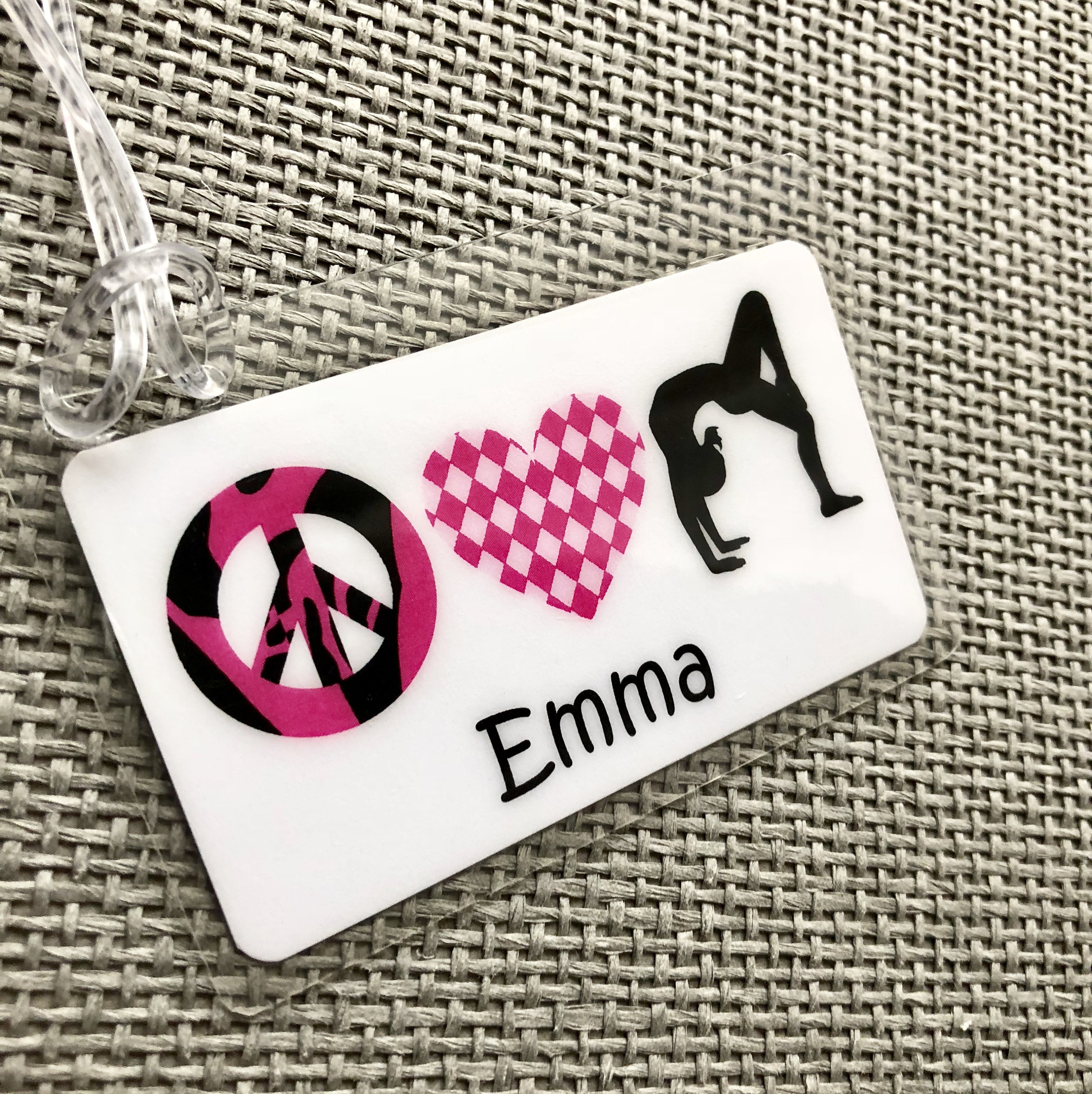 Gymnastic Bag Tag Gymnast Bag Tag Gymnastic Party Favor Etsy