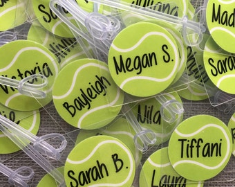 Tennis Bag Tag, Tennis Team Tags - bulk order of 8+