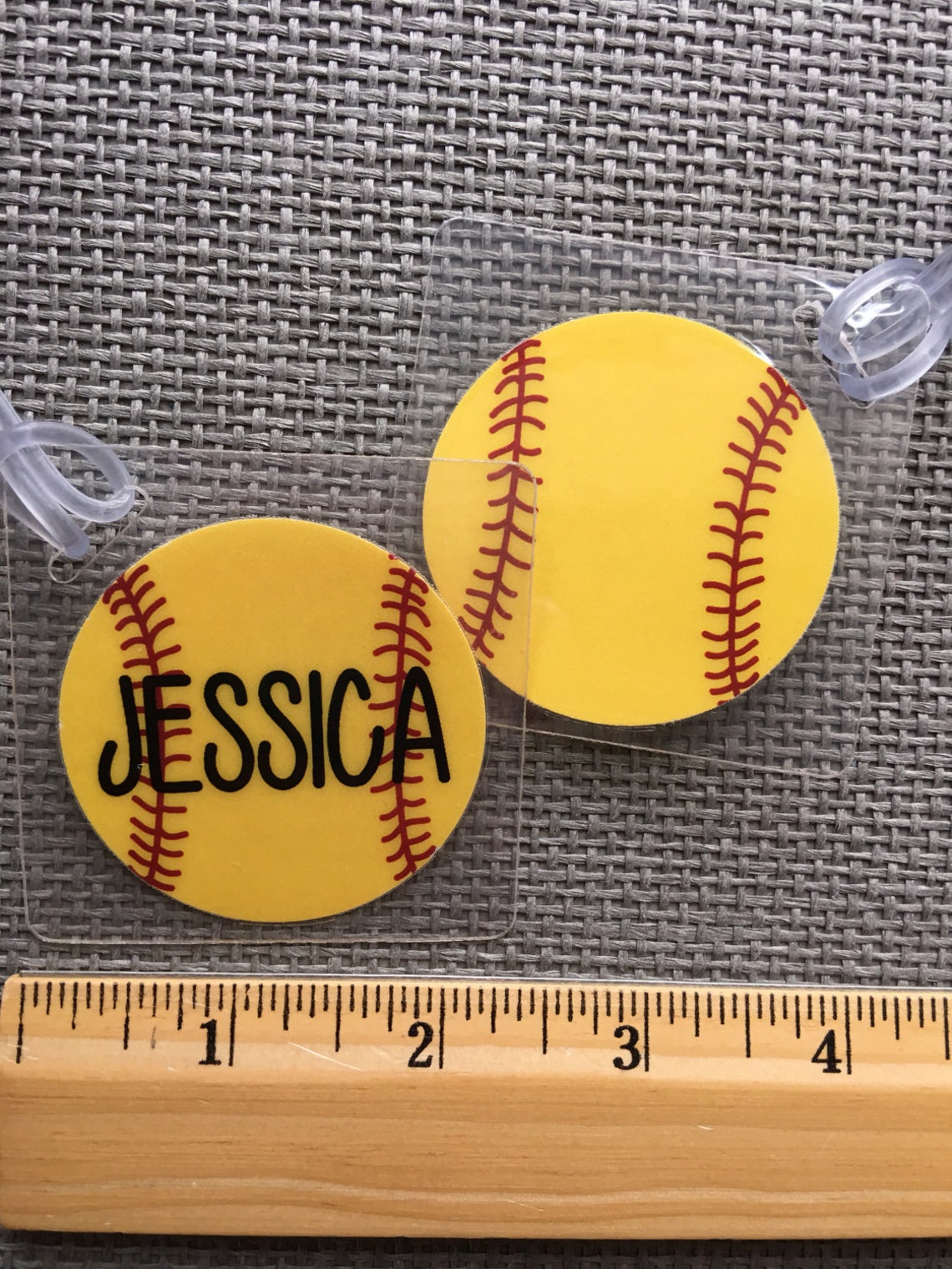 Softball Bag Tag Softball Mom Gift Softball Coach Gift Etsy