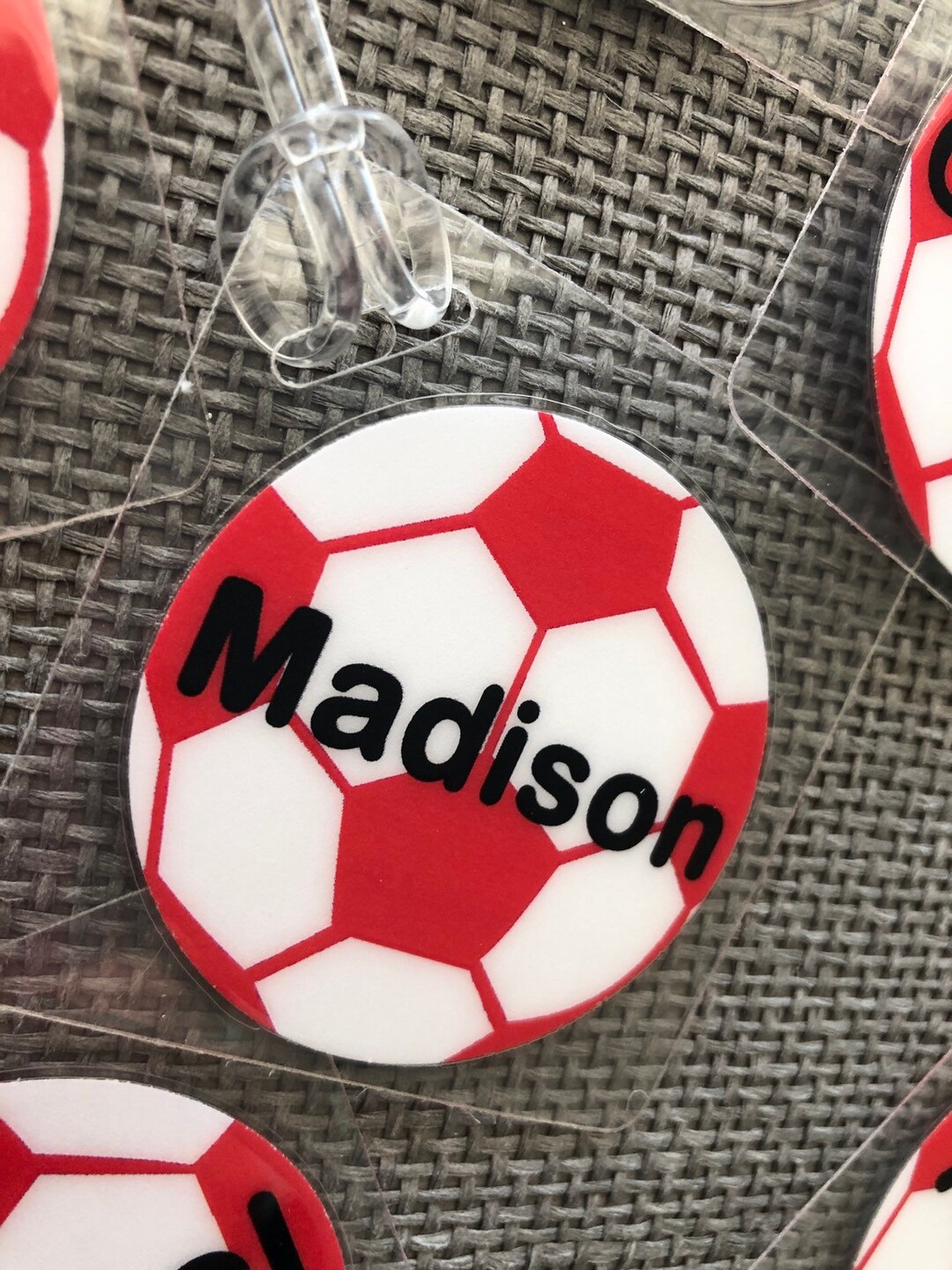 Soccer Bag Tag Soccer Team Party Soccer Gift Soccer Coach Soccer Party