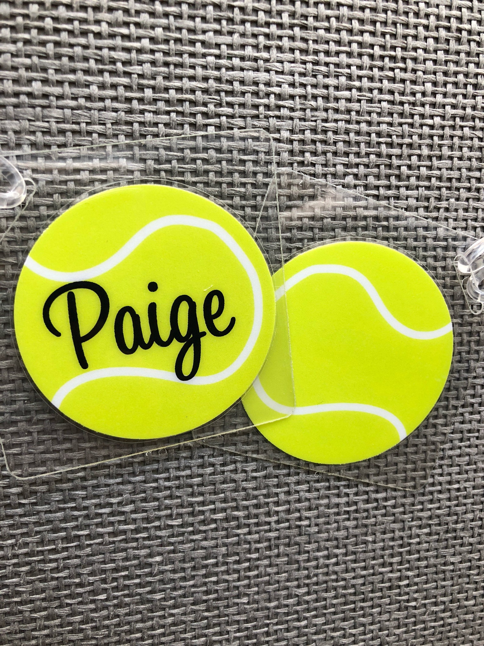 Tennis Bag Tag Tennis Gift Tennis Ball Tag Tennis Team Gift Etsy
