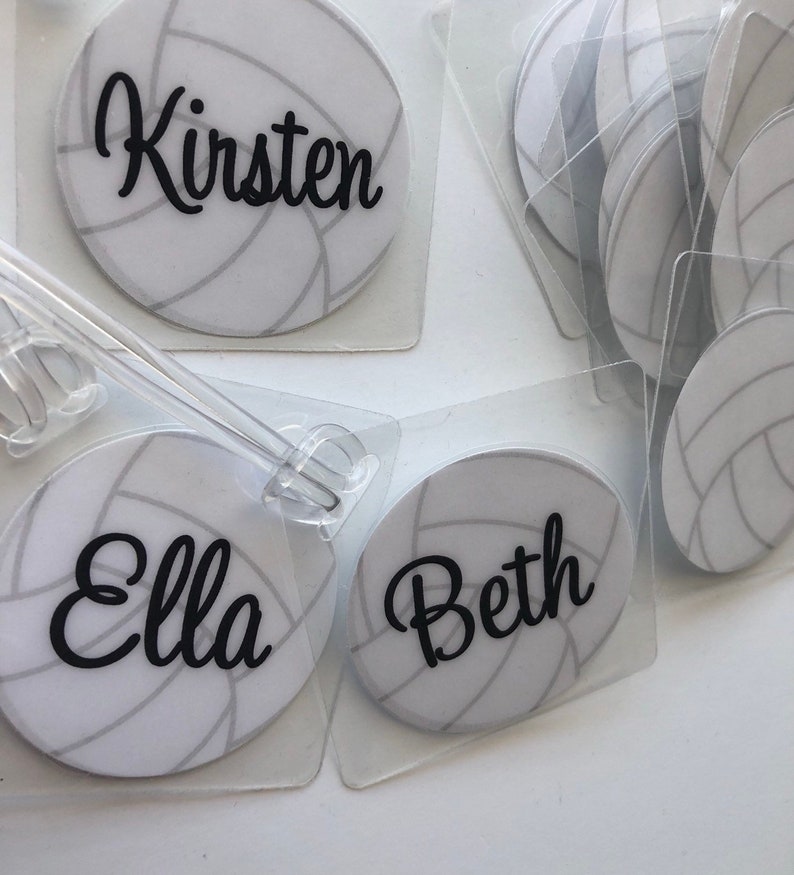 Volleyball Bag Tags BULK order listing Volleyball Gifts Etsy