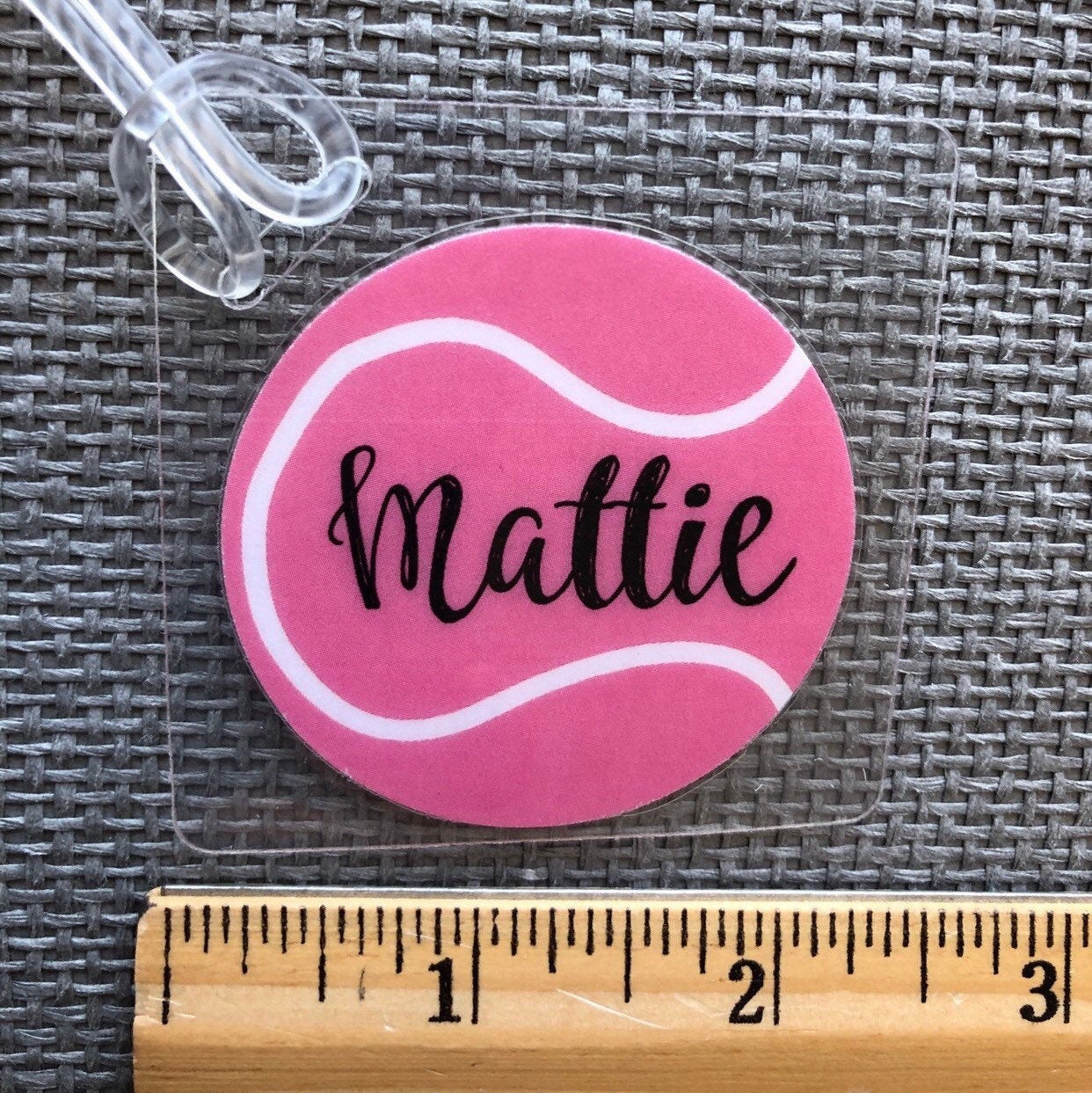 Tennis Racket Bag Tag Tennis Ball Bag Tag Tennis Gift Tennis Etsy