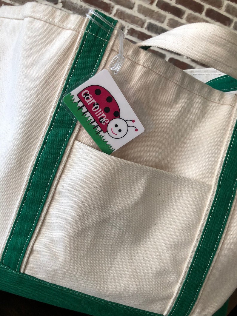 Ladybug Bag Tag Ladybug Name Tag Lady Bug Diaper Bag Name | Etsy