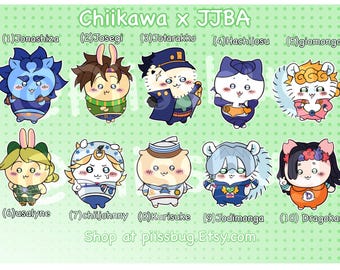 Main Joheroes X CHIIKAWA keychains !!