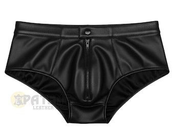 Handmade Men’s Genuine Leather Brief, Soft Lambskin Underwear Shorts, Men’s Gift , Comfort, Stylish