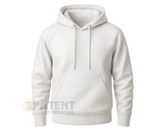 Handmade Lambskin Leather Hoodie, Mens Winter Pullover, Streetwear Gift