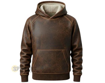 Men's Real Leather Hoodie Jacket – Handmade Lambskin Hooded