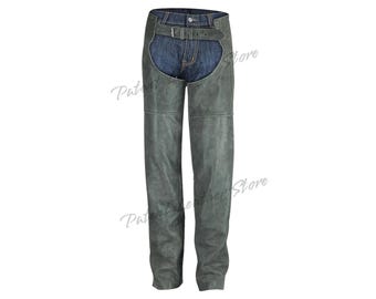 Leather Motorcycle Chaps: Road Rash Protection, All-Weather Comfort